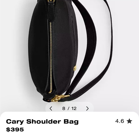 Coach Cary Black Leather Shoulder Bag Brand New in Bag with Tags! - Picture 6 of 12